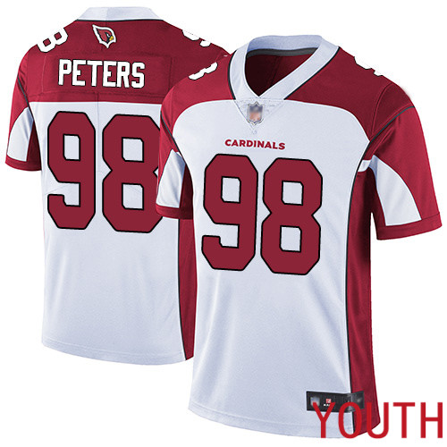 Arizona Cardinals Limited White Youth Corey Peters Road Jersey NFL Football #98 Vapor Untouchable->youth nfl jersey->Youth Jersey